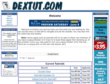 Tablet Screenshot of dextut.com